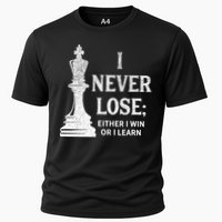 Classic Chess Design I Never Lose I Either Win Or Learn Performance Shirt