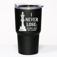 Classic Chess Design I Never Lose I Either Win Or Learn Tumbler