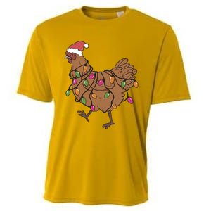 Christmas Chicken Dtf Transfer Ready To Press Direct To Film Hot Or Cold Peel Cooling Performance Crew T-Shirt