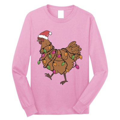 Christmas Chicken Dtf Transfer Ready To Press Direct To Film Hot Or Cold Peel Long Sleeve Shirt