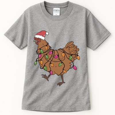 Christmas Chicken Dtf Transfer Ready To Press Direct To Film Hot Or Cold Peel Tall T-Shirt