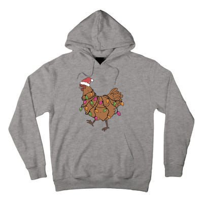 Christmas Chicken Dtf Transfer Ready To Press Direct To Film Hot Or Cold Peel Tall Hoodie