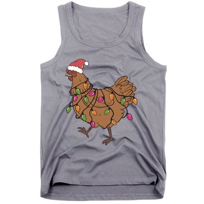 Christmas Chicken Dtf Transfer Ready To Press Direct To Film Hot Or Cold Peel Tank Top