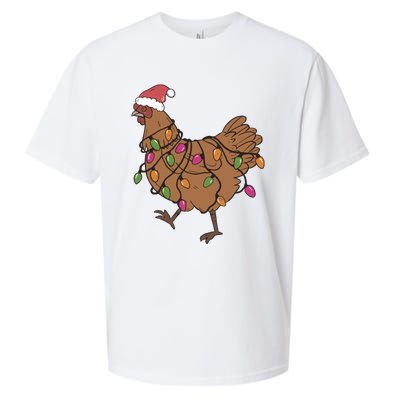 Christmas Chicken Dtf Transfer Ready To Press Direct To Film Hot Or Cold Peel Sueded Cloud Jersey T-Shirt