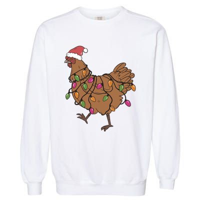 Christmas Chicken Dtf Transfer Ready To Press Direct To Film Hot Or Cold Peel Garment-Dyed Sweatshirt