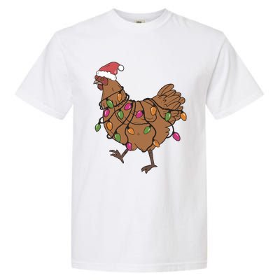 Christmas Chicken Dtf Transfer Ready To Press Direct To Film Hot Or Cold Peel Garment-Dyed Heavyweight T-Shirt