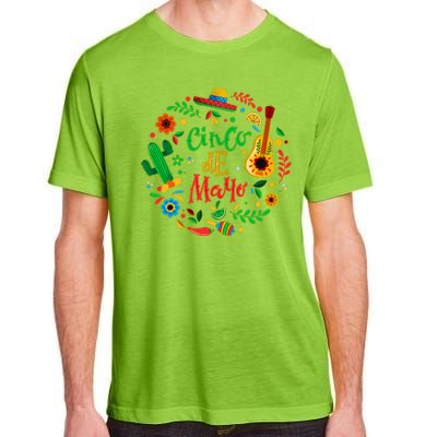 Celebrate Cinco De Mayo Adult ChromaSoft Performance T-Shirt