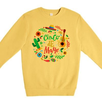 Celebrate Cinco De Mayo Premium Crewneck Sweatshirt