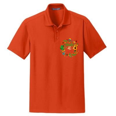 Celebrate Cinco De Mayo Dry Zone Grid Polo