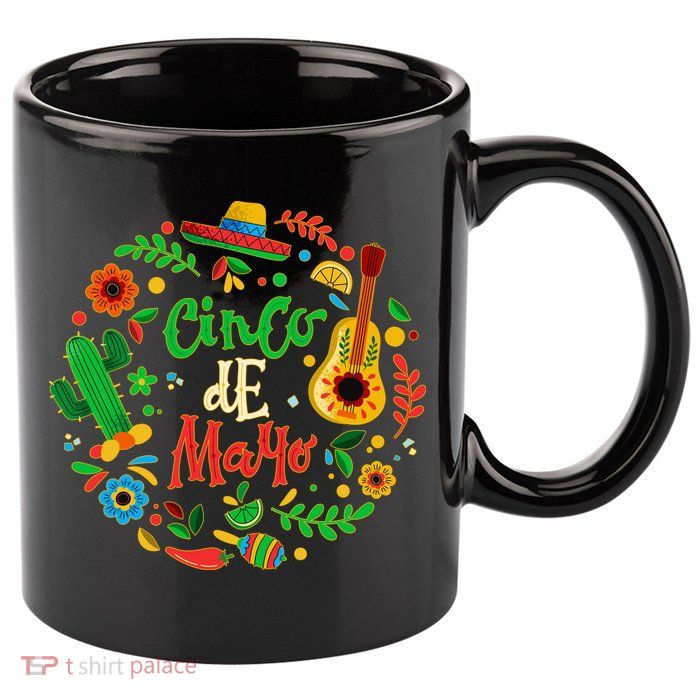 Celebrate Cinco De Mayo 11oz C Handle Ceramic Mug