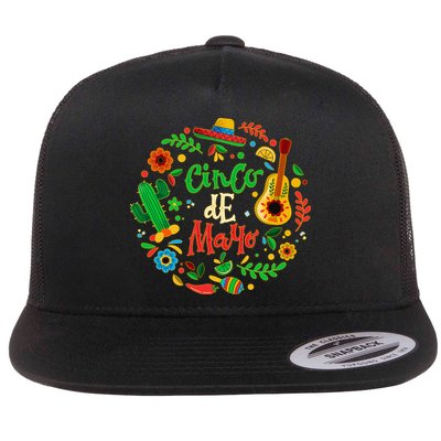 Celebrate Cinco De Mayo Flatbill Hat