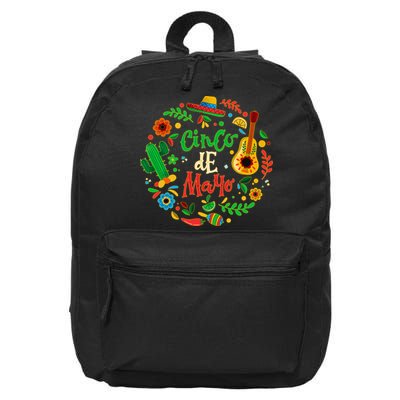 Celebrate Cinco De Mayo 16 in Basic Backpack