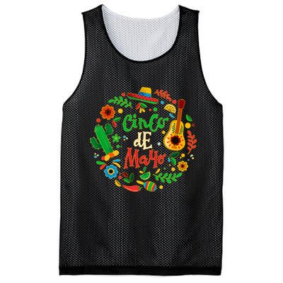 Celebrate Cinco De Mayo Mesh Reversible Basketball Jersey Tank
