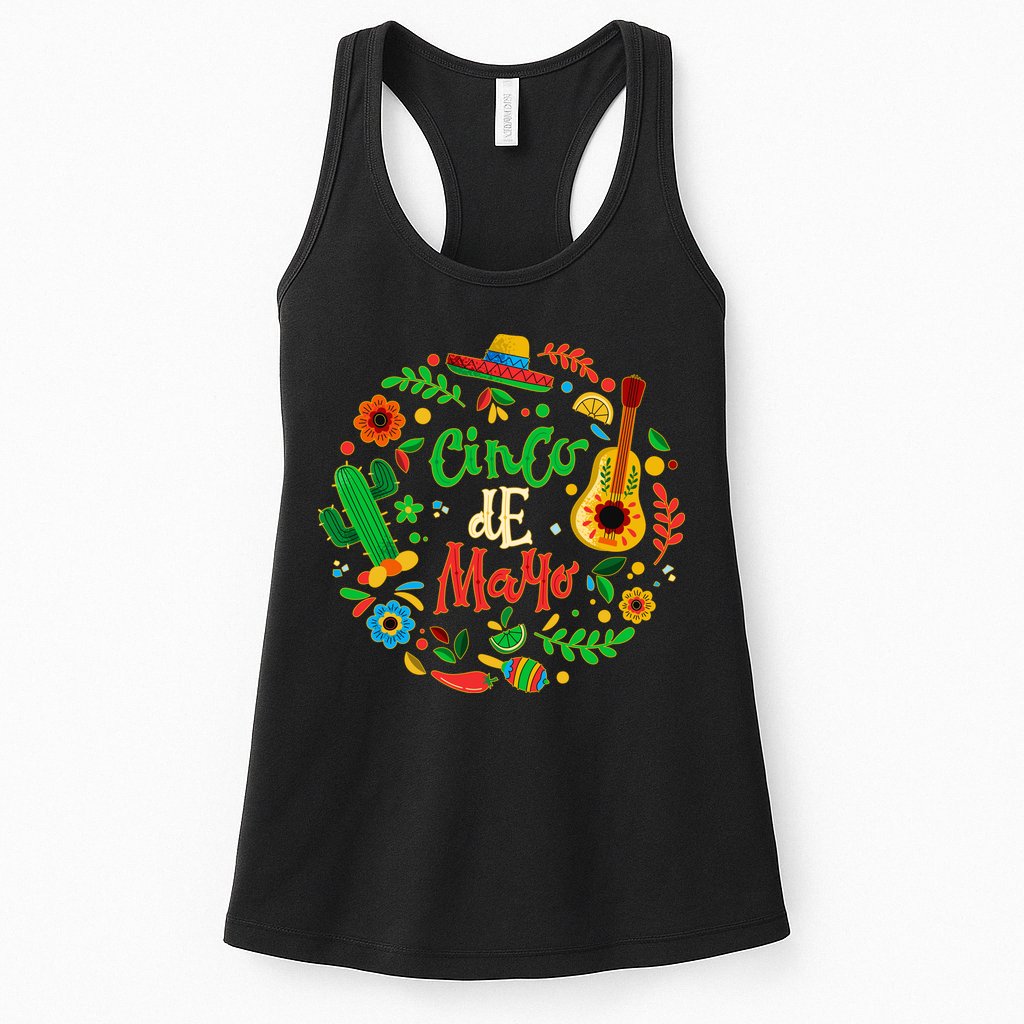 Celebrate Cinco De Mayo Womens Tank Top