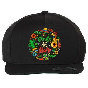 Celebrate Cinco De Mayo Wool Snapback Cap