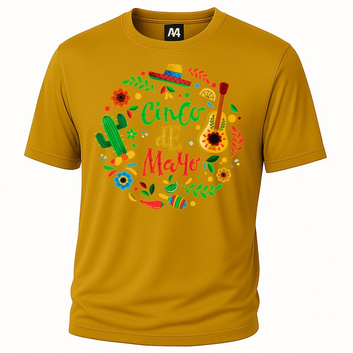 Celebrate Cinco De Mayo Cooling Performance Crew T-Shirt