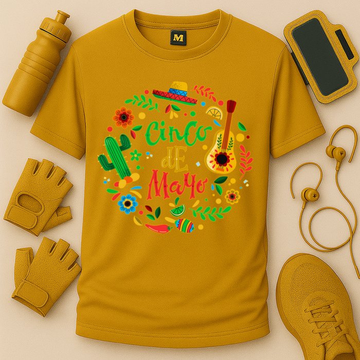 Celebrate Cinco De Mayo Cooling Performance Crew T-Shirt