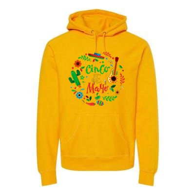 Celebrate Cinco De Mayo Premium Hoodie