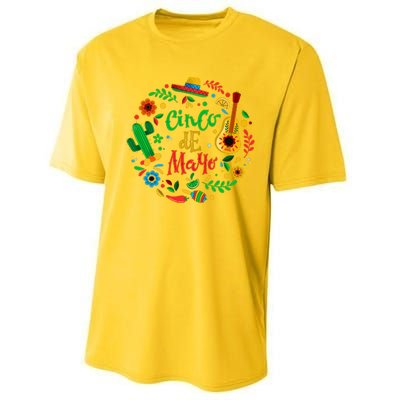 Celebrate Cinco De Mayo Performance Sprint T-Shirt