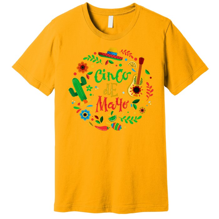 Celebrate Cinco De Mayo Premium T-Shirt