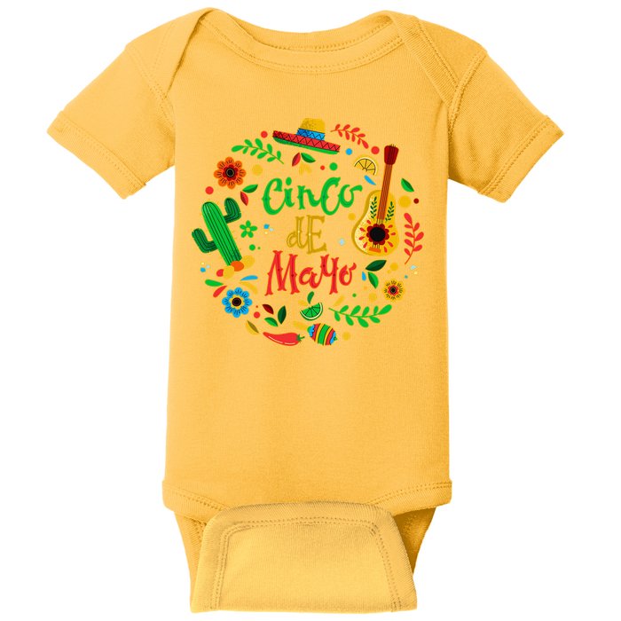 Celebrate Cinco De Mayo Baby Bodysuit