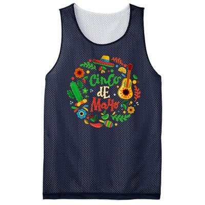 Celebrate Cinco De Mayo Mesh Reversible Basketball Jersey Tank