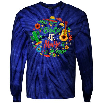 Celebrate Cinco De Mayo Tie-Dye Long Sleeve Shirt