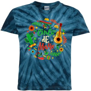 Celebrate Cinco De Mayo Kids Tie-Dye T-Shirt