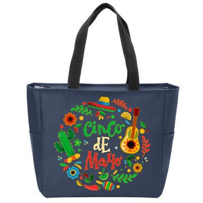 Celebrate Cinco De Mayo Zip Tote Bag