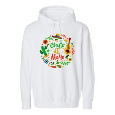 Celebrate Cinco De Mayo Garment-Dyed Fleece Hoodie