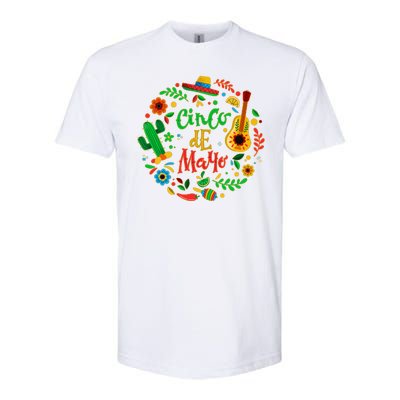 Celebrate Cinco De Mayo Softstyle CVC T-Shirt