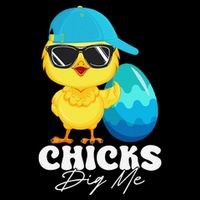Cute Chicks Dig Me Happy Easter Funny Baby Chick With Egg 7-Panel Snapback Hat