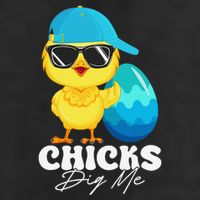 Cute Chicks Dig Me Happy Easter Funny Baby Chick With Egg 11oz C Handle Ceramic Mug