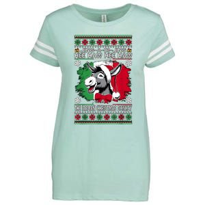 Chingedy Ching Dominick The Italian Christmas Donkey Xmas Enza Ladies Jersey Football T-Shirt