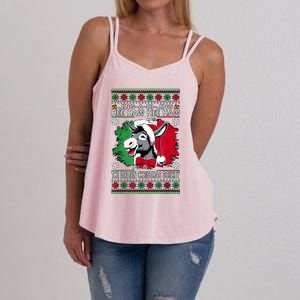 Chingedy Ching Dominick The Italian Christmas Donkey Xmas Women's Strappy Tank