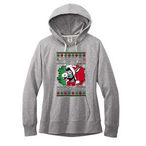 Chingedy Ching Dominick The Italian Christmas Donkey Xmas Women's Fleece Hoodie