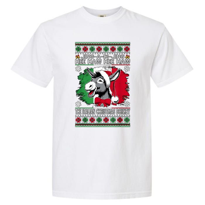 Chingedy Ching Dominick The Italian Christmas Donkey Xmas Garment-Dyed Heavyweight T-Shirt