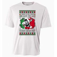 Chingedy Ching Dominick The Italian Christmas Donkey Xmas Cooling Performance Crew T-Shirt