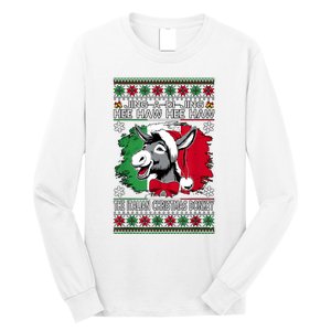 Chingedy Ching Dominick The Italian Christmas Donkey Xmas Long Sleeve Shirt