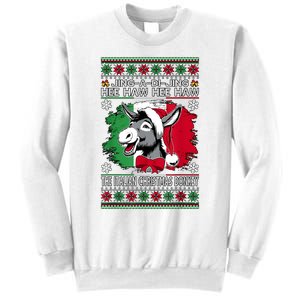 Chingedy Ching Dominick The Italian Christmas Donkey Xmas Sweatshirt