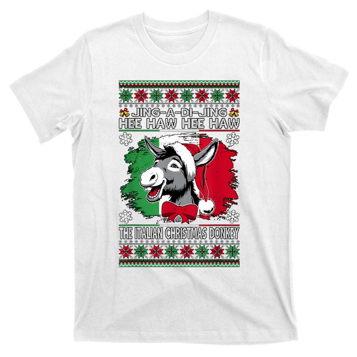 Chingedy Ching Dominick The Italian Christmas Donkey Xmas T-Shirt