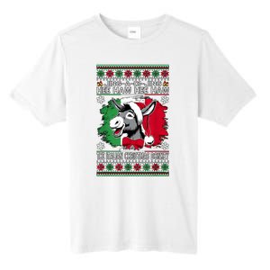 Chingedy Ching Dominick The Italian Christmas Donkey Xmas Tall Fusion ChromaSoft Performance T-Shirt