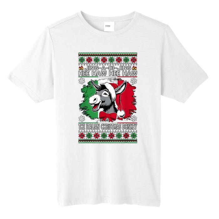 Chingedy Ching Dominick The Italian Christmas Donkey Xmas Tall Fusion ChromaSoft Performance T-Shirt