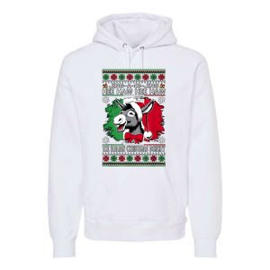 Chingedy Ching Dominick The Italian Christmas Donkey Xmas Premium Hoodie