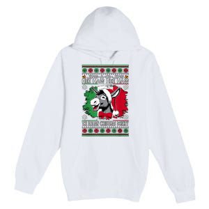 Chingedy Ching Dominick The Italian Christmas Donkey Xmas Premium Pullover Hoodie