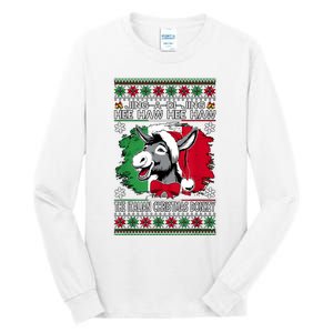 Chingedy Ching Dominick The Italian Christmas Donkey Xmas Tall Long Sleeve T-Shirt