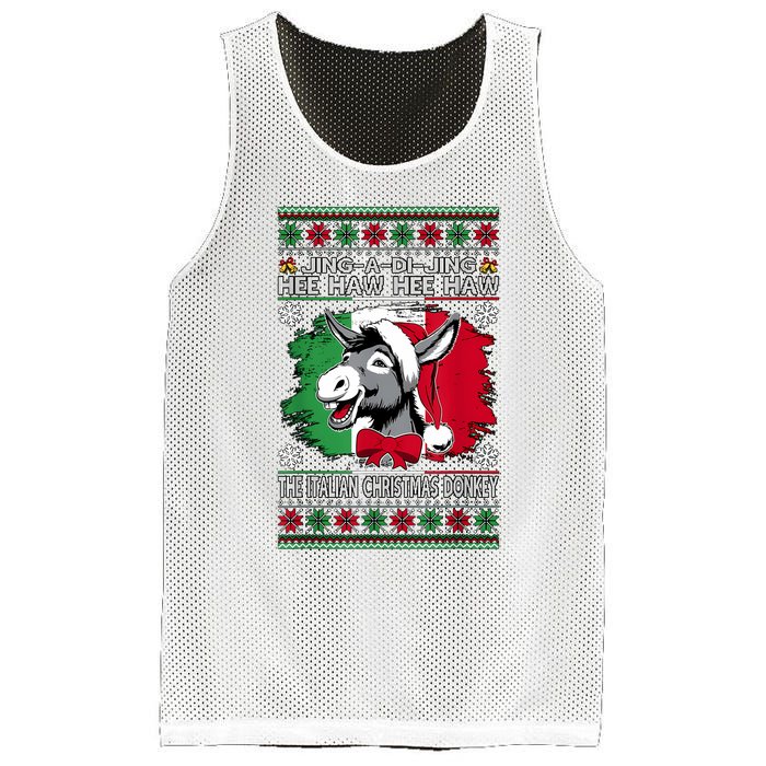 Chingedy Ching Dominick The Italian Christmas Donkey Xmas Mesh Reversible Basketball Jersey Tank