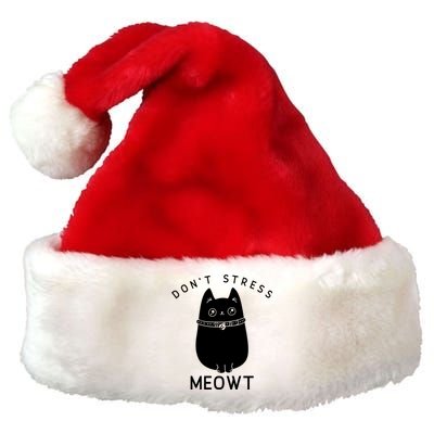 Cute Cat Don’t Stress Meowt Great Gift Premium Christmas Santa Hat