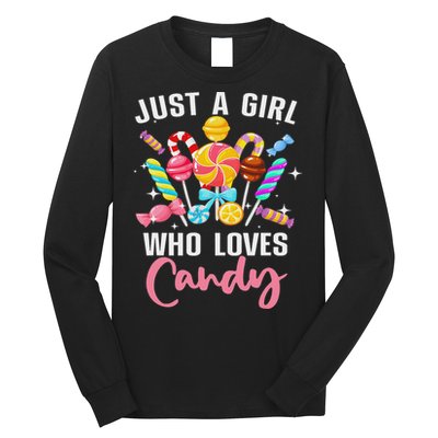 Cute Candy Design For Women Sweets Candy Lover Long Sleeve Shirt