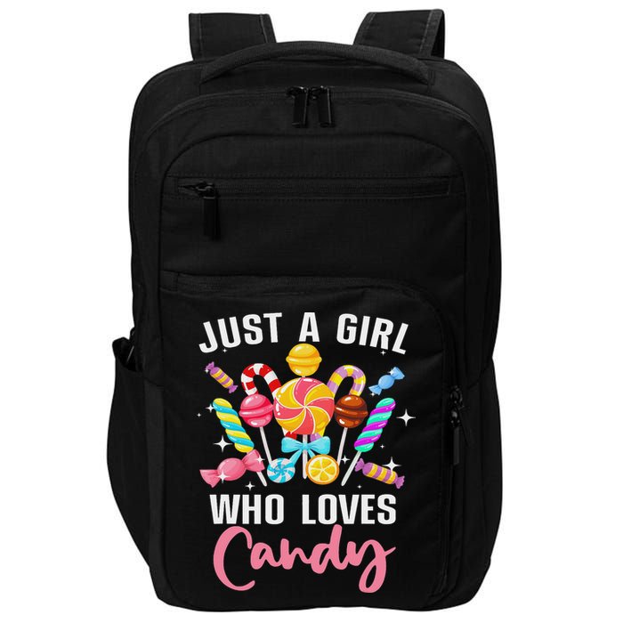 Cute Candy Design For Women Sweets Candy Lover Impact Tech Backpack